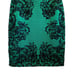 TADASHI SHOJI Green & Black Lace Dress