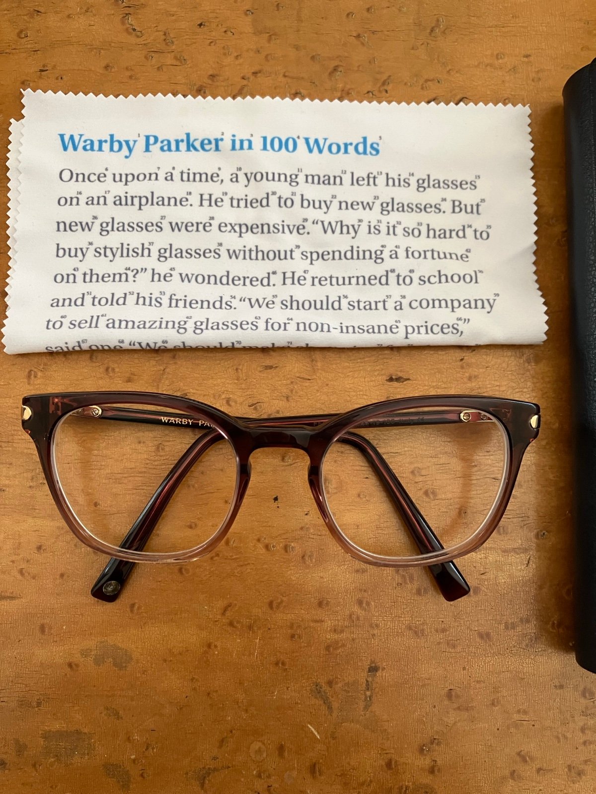 Felix Warby Parker Glasses Red Pink Two Tone Fade Gradient