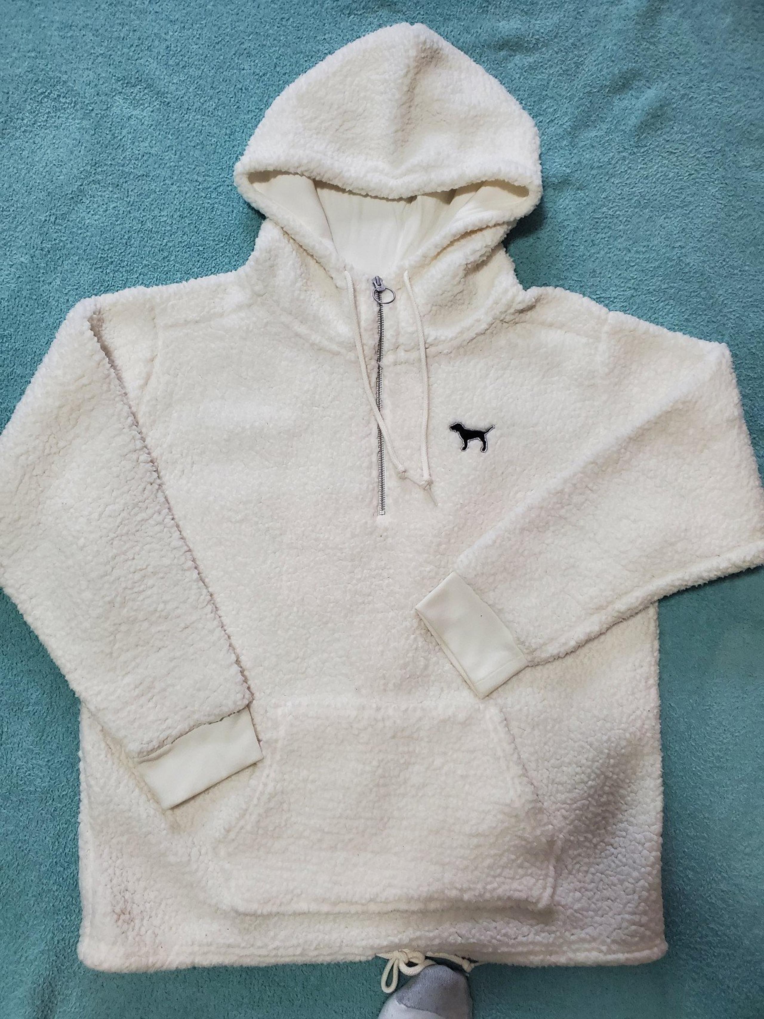 OVERSIZED SHERPA HOODIE LIKE NEW SZ MED - PINK