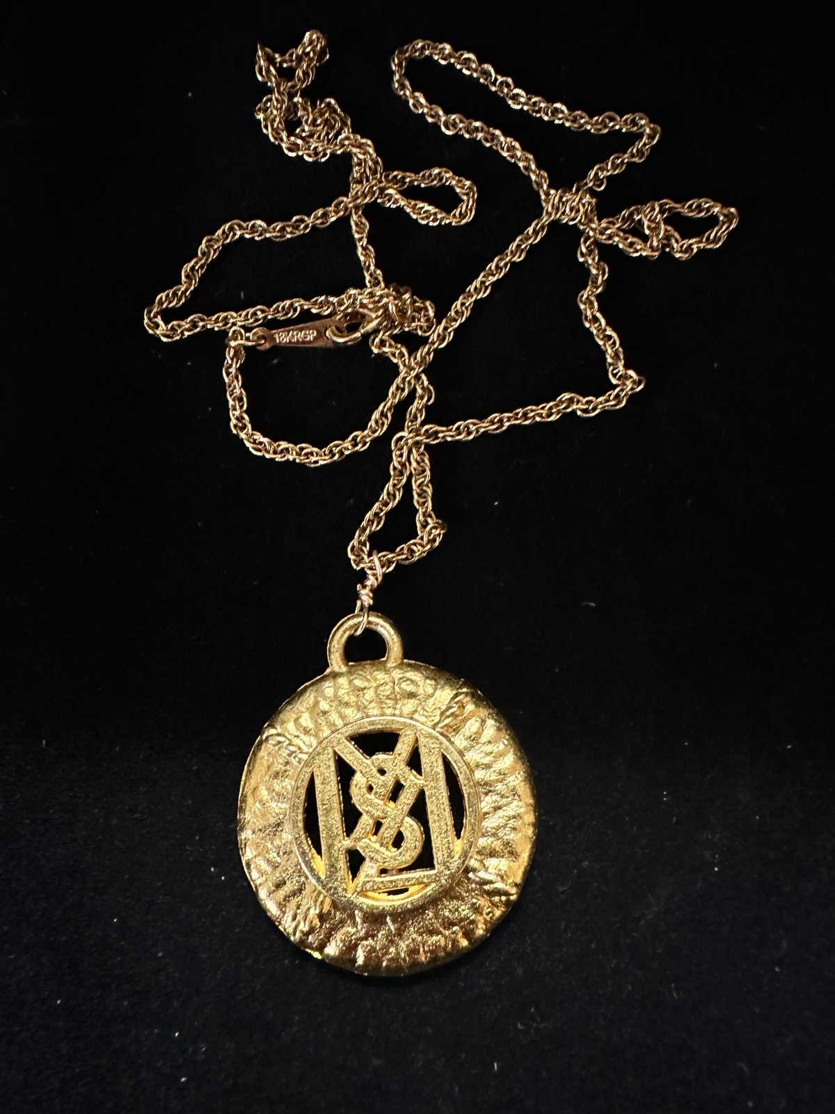 YSL zipper pull 18Kt Gold Plated Necklace