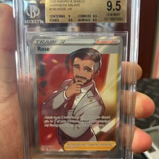 Pokemon rose full art trainer darkness ablaze bgs 9.5 gem mint psa cgc