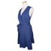 NWT Vineyard Vines Performance Harbor Seersucker Wrap Dress Deep Bay Blue Small