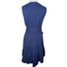 NWT Vineyard Vines Performance Harbor Seersucker Wrap Dress Deep Bay Blue Small