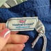NWT Vineyard Vines Performance Harbor Seersucker Wrap Dress Deep Bay Blue Small