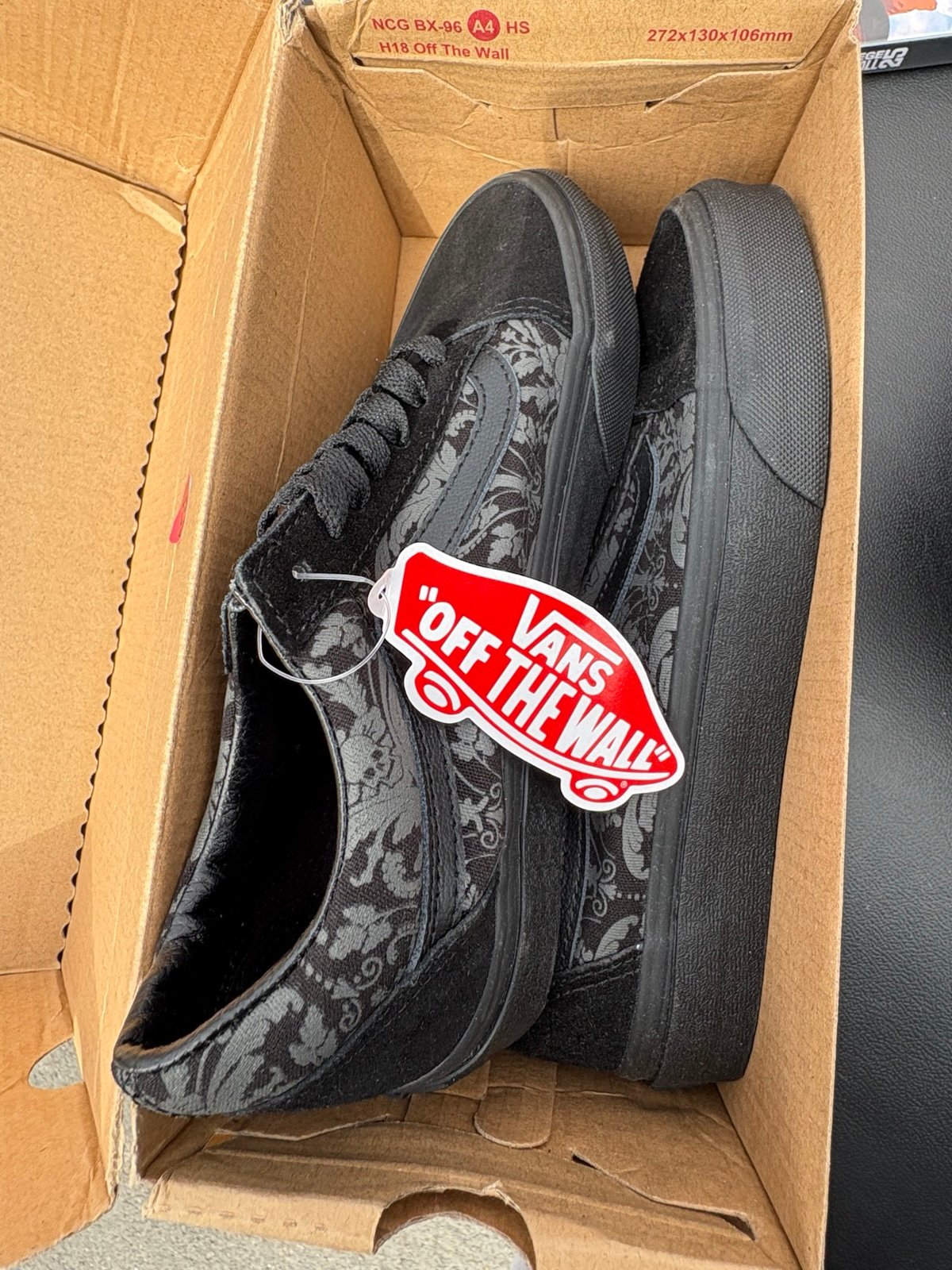 Vans Old Skool Skull Tapestry Raven & Black Skate Shoes