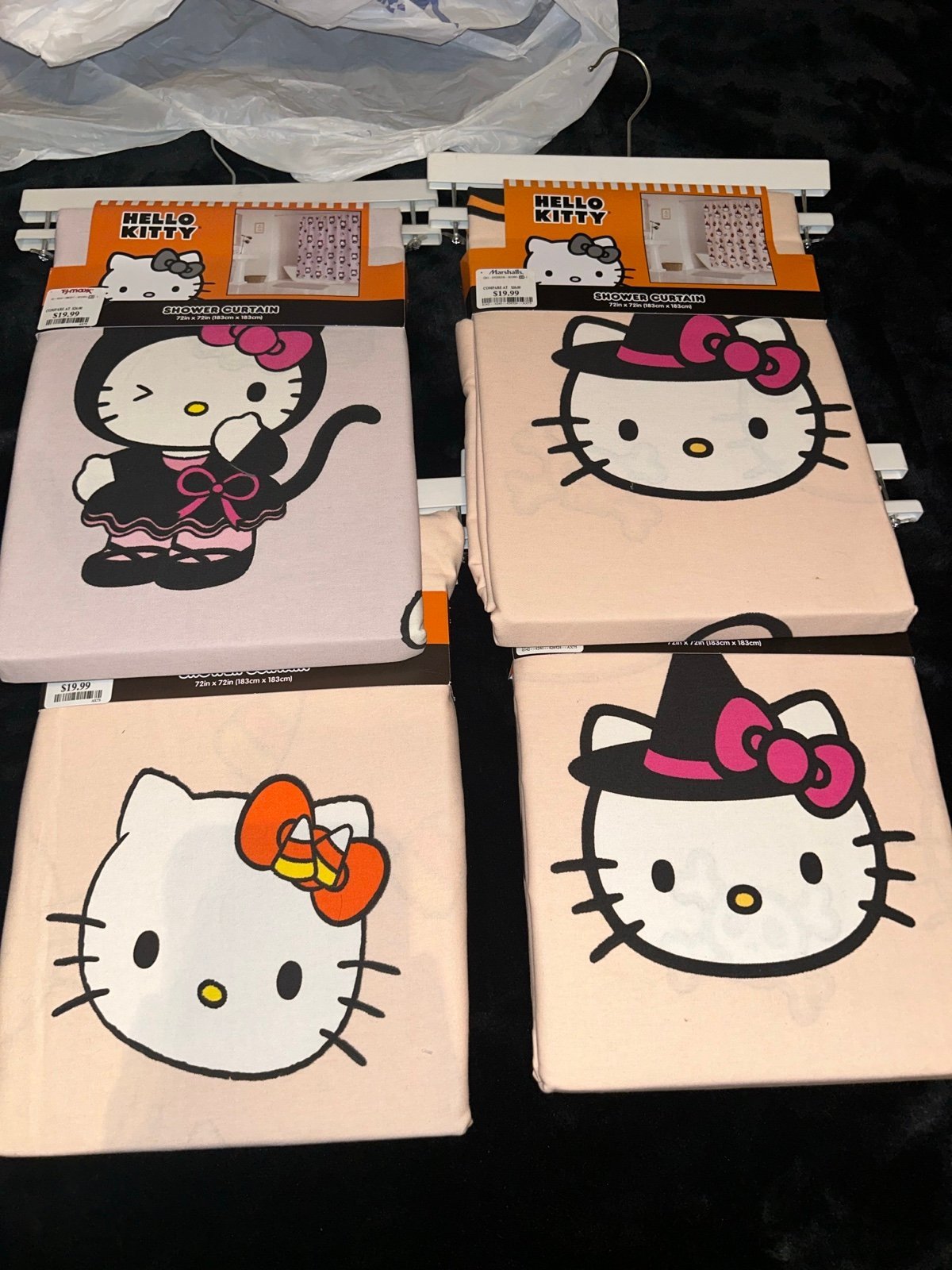 Hello kitty new Halloween shower curtains