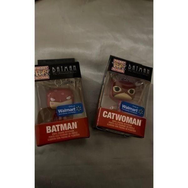 Funko Catwoman and Batman Valentine Keychain