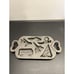 Cast Iron Christmas Baking Mold Transportation Marked Milky The Clown Estate Vtg
