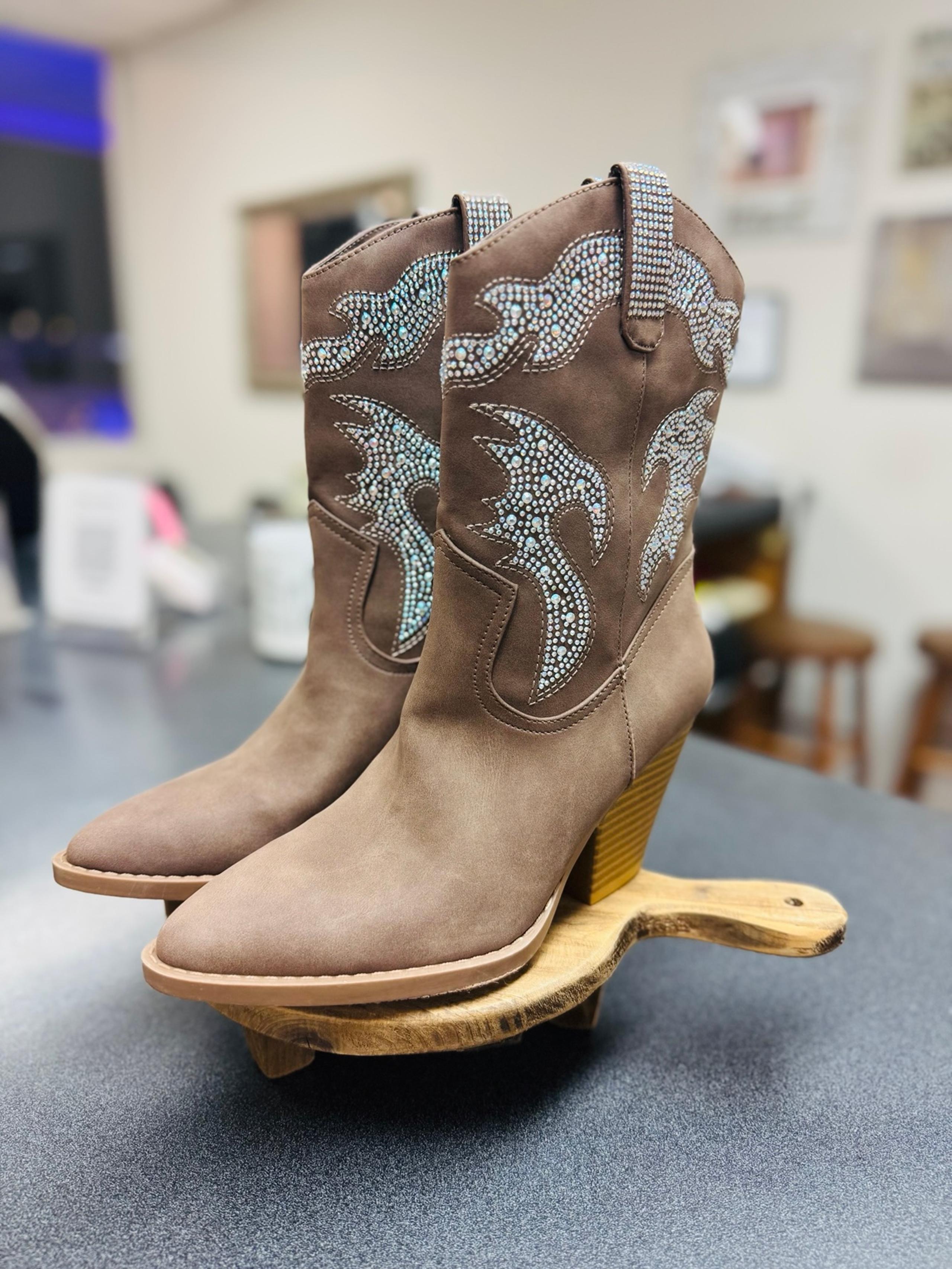 NWT Rhinestone Boots - Forever New