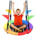 Odoland 24 inch Kids Tree Swing, Outdoor Saucer Platform Swing 220lb Capacity