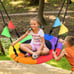 Odoland 24 inch Kids Tree Swing, Outdoor Saucer Platform Swing 220lb Capacity