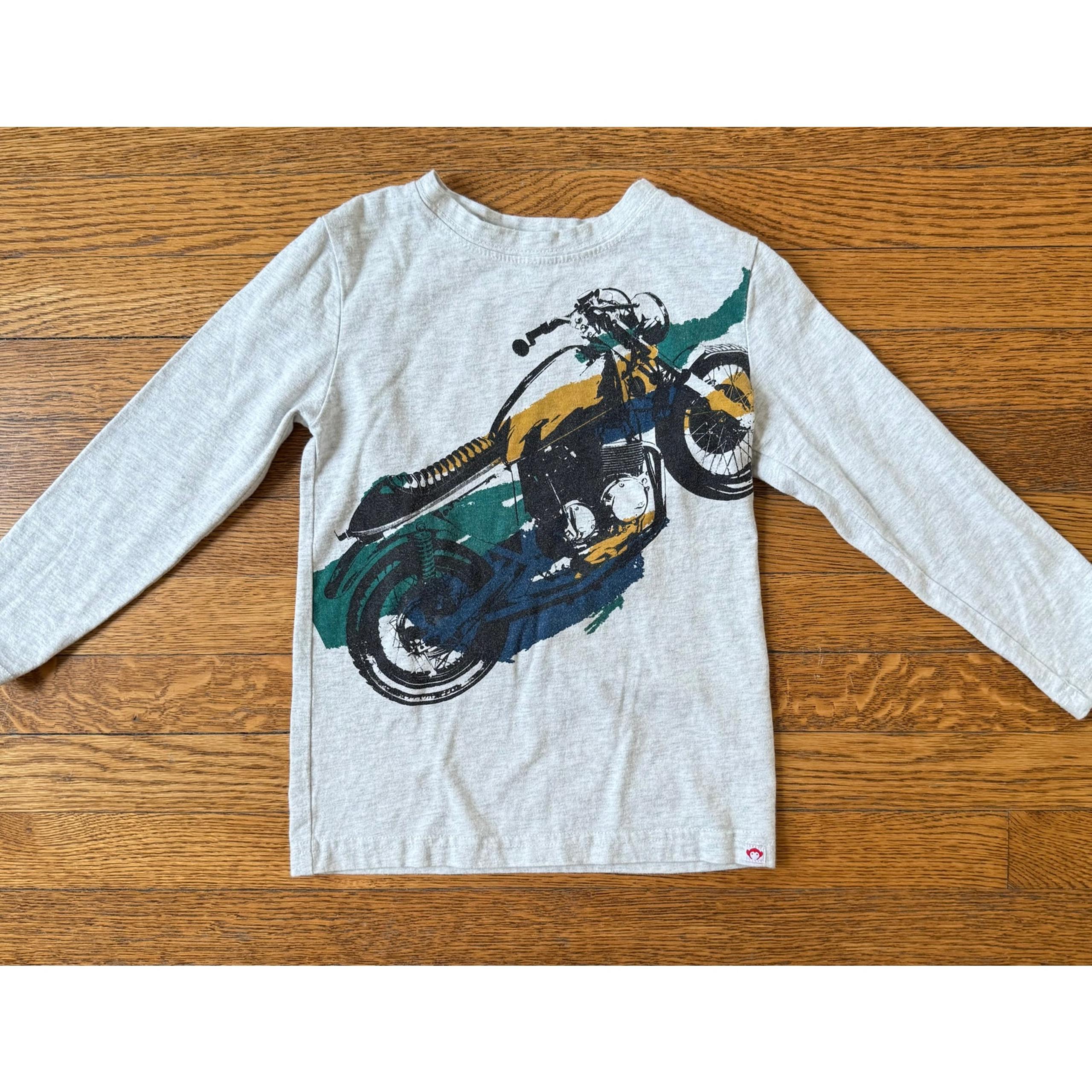 Appaman Boys' Gray Motorcycle Graphic Shirt Size 5