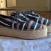Tory Burch “FLORENCE” Stripe Platform Espadrille NWOB SZ 10