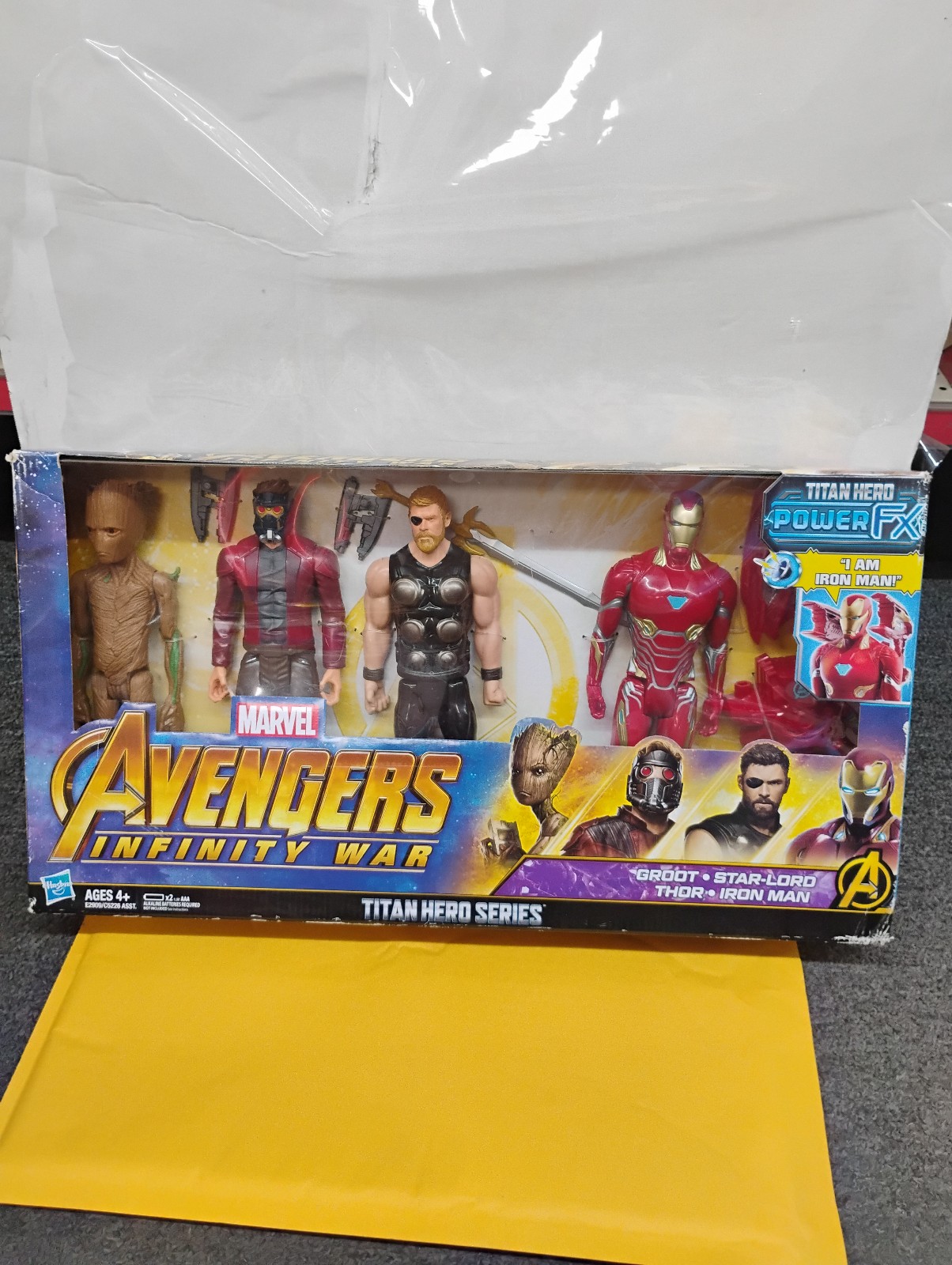 MarvelMarvel Avengers Infinity War Titan Hero Series Power FX Groot, Star- Lord,