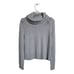 Antonio Melani Sweater Women M Amelia Patina Gray Cashmere Turtleneck Cable Knit