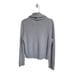 Antonio Melani Sweater Women M Amelia Patina Gray Cashmere Turtleneck Cable Knit