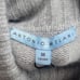 Antonio Melani Sweater Women M Amelia Patina Gray Cashmere Turtleneck Cable Knit