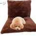 Cushion Backrest Fluffy Brown 60×107