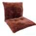 Cushion Backrest Fluffy Brown 60×107