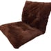 Cushion Backrest Fluffy Brown 60×107