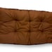Cushion Backrest Fluffy Brown 60×107