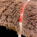 Cushion Backrest Fluffy Brown 60×107