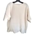 360 Cashmere Ivory Boat Neck Pullover Dolman Short Sleeve Sweater Size Medium