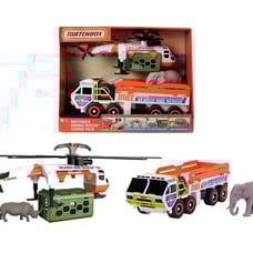 Matchbox Animal Rescue Combo Pack Vehicles 17 Safari Rescue Helicopter Truck