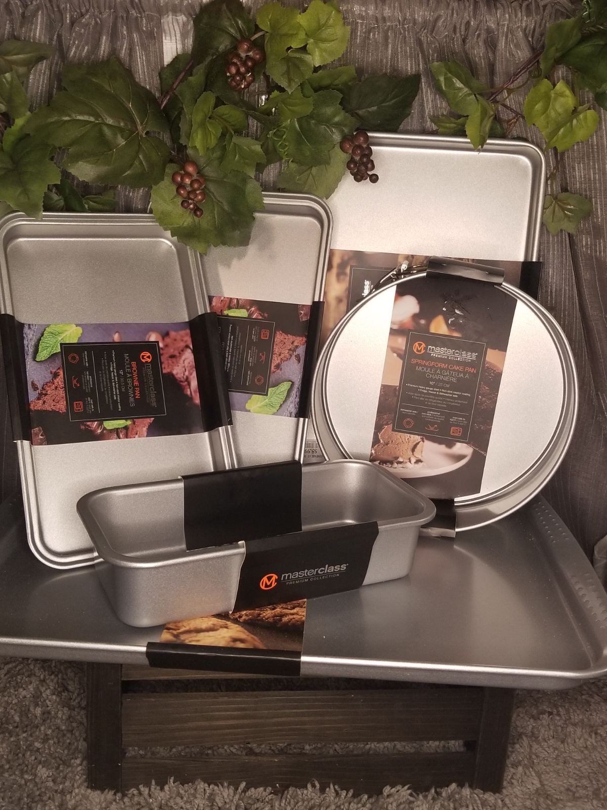MASTERCLASS Silver/Gray Bakeware Set