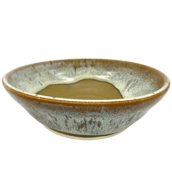 Drip Glaze Studio Art Pottery Bowl Artist Signed