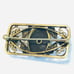 Art Deco Filigree Bar Brooch Pin 1/20 12K GF Black Onyx Genuine Diamond STUNNING