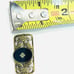 Art Deco Filigree Bar Brooch Pin 1/20 12K GF Black Onyx Genuine Diamond STUNNING