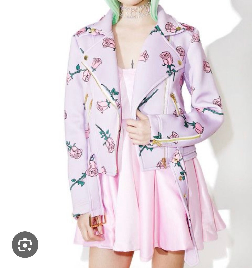 Discontinued Sugarpill Barbed wire and rose jacket