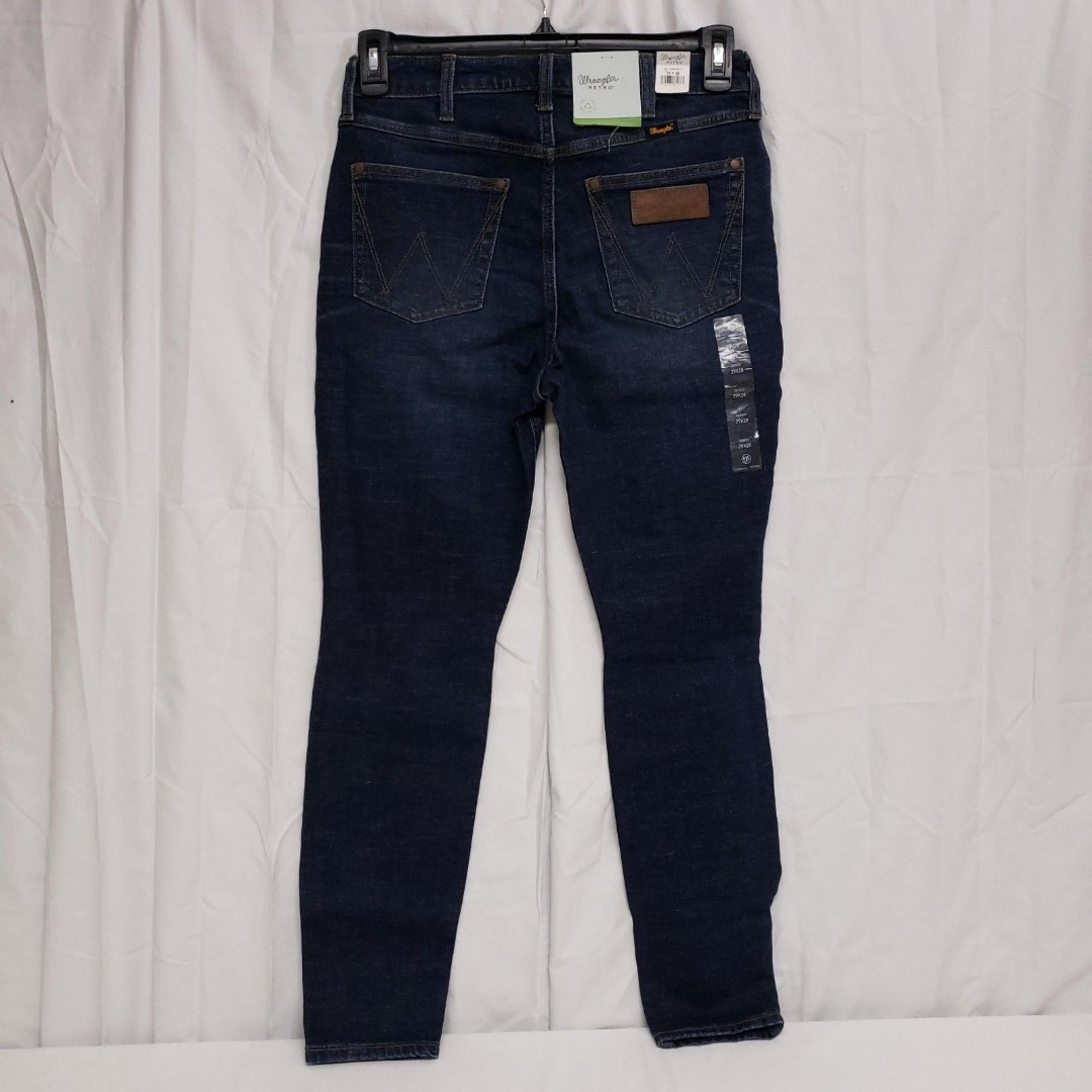 Women's 29x28 Misses Retro High Rise Skinny Green Jean, Tegan - Wrangler