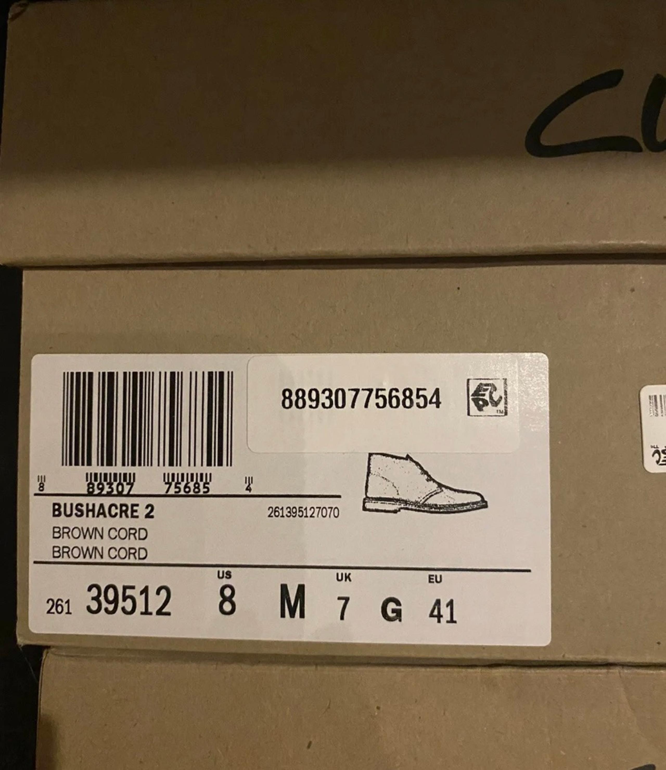 New Men’s New Clarks Bushacre 2 Chukka Shoes Size 8