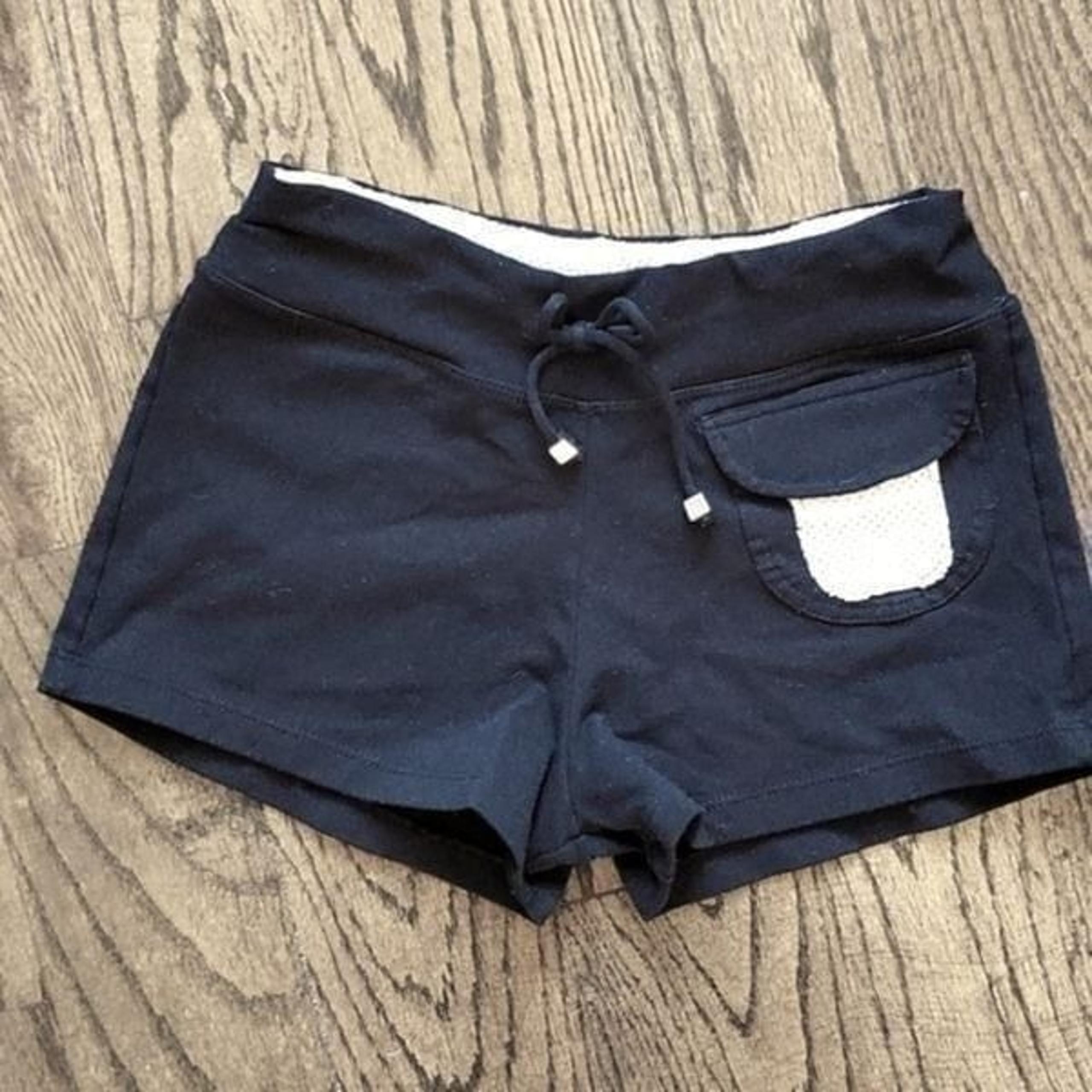 Blue Fish Black Athletic Shorts