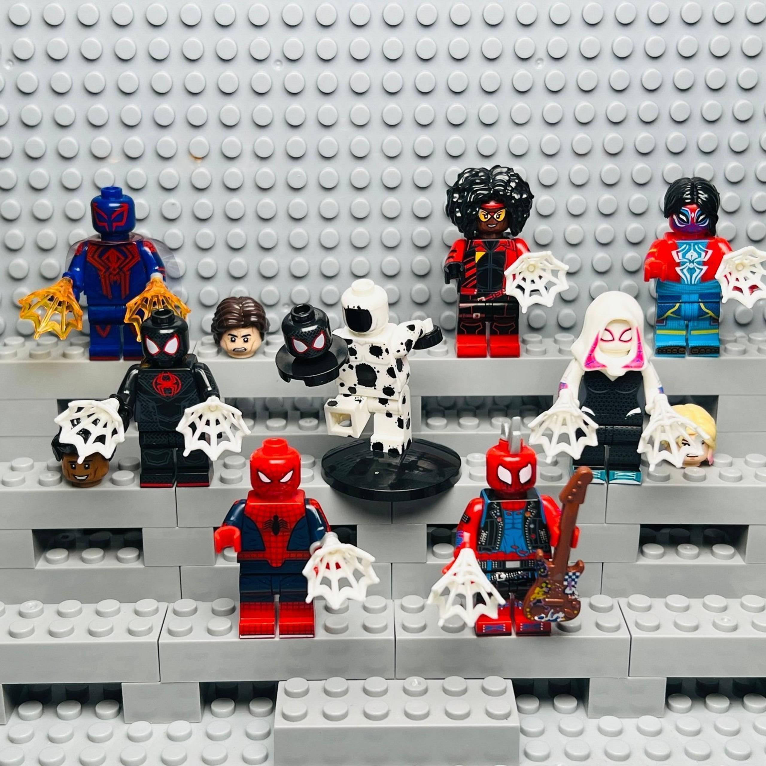 Spider-Man: Across the Spider-Verse Custom Minifigures Lot of 8