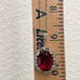 Vintage TRIFARI Ruby Red Cushion Cut Glass Bling Pendant on 925 Chain Necklace