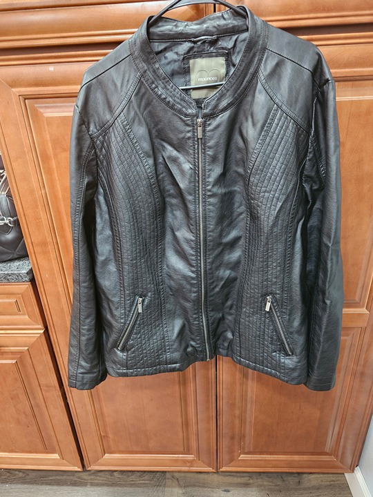 Faux Leather Moto Jacket