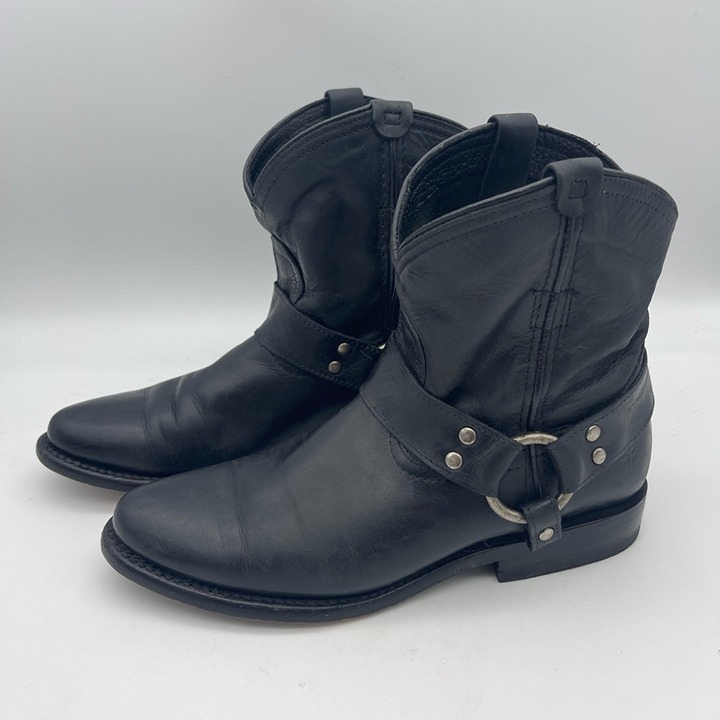 Frye Womens Wyatt Harness Short Ankle Boots Size 6