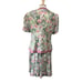 Vintage 80s S.L. Fashions Top & Skirt 2 Pc Set Womens 16 Pink Floral Cottagecore