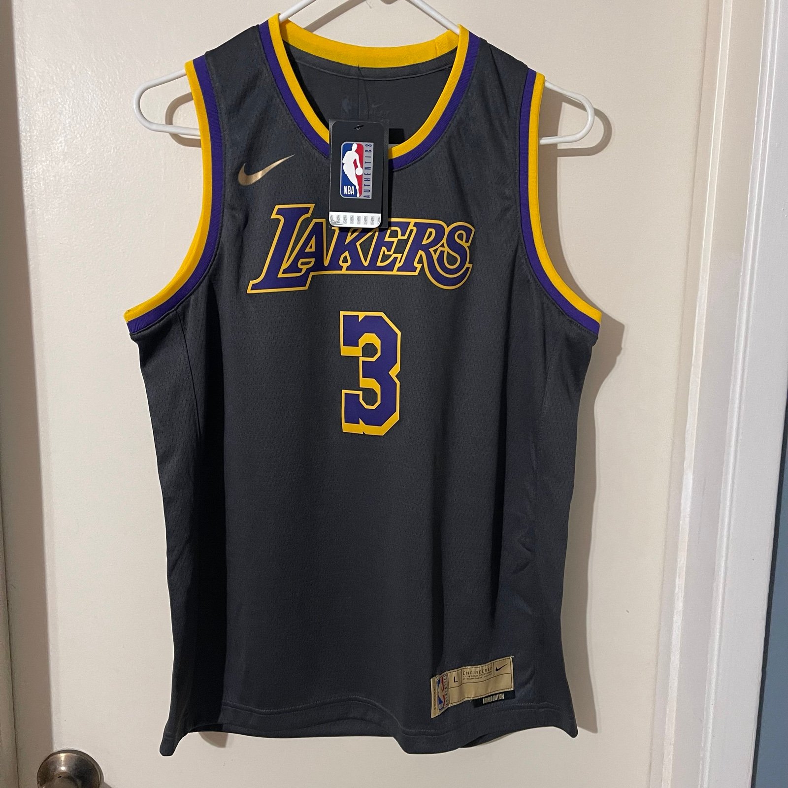 Anthony Davis Los Angeles Lakers Jersey Youth Size : L