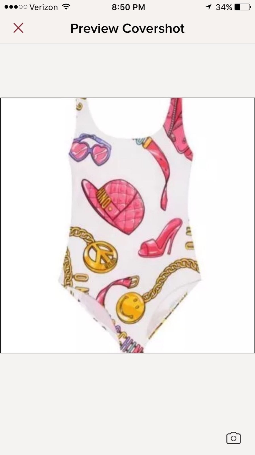Barbie Swimsuit Pink White One Piece
