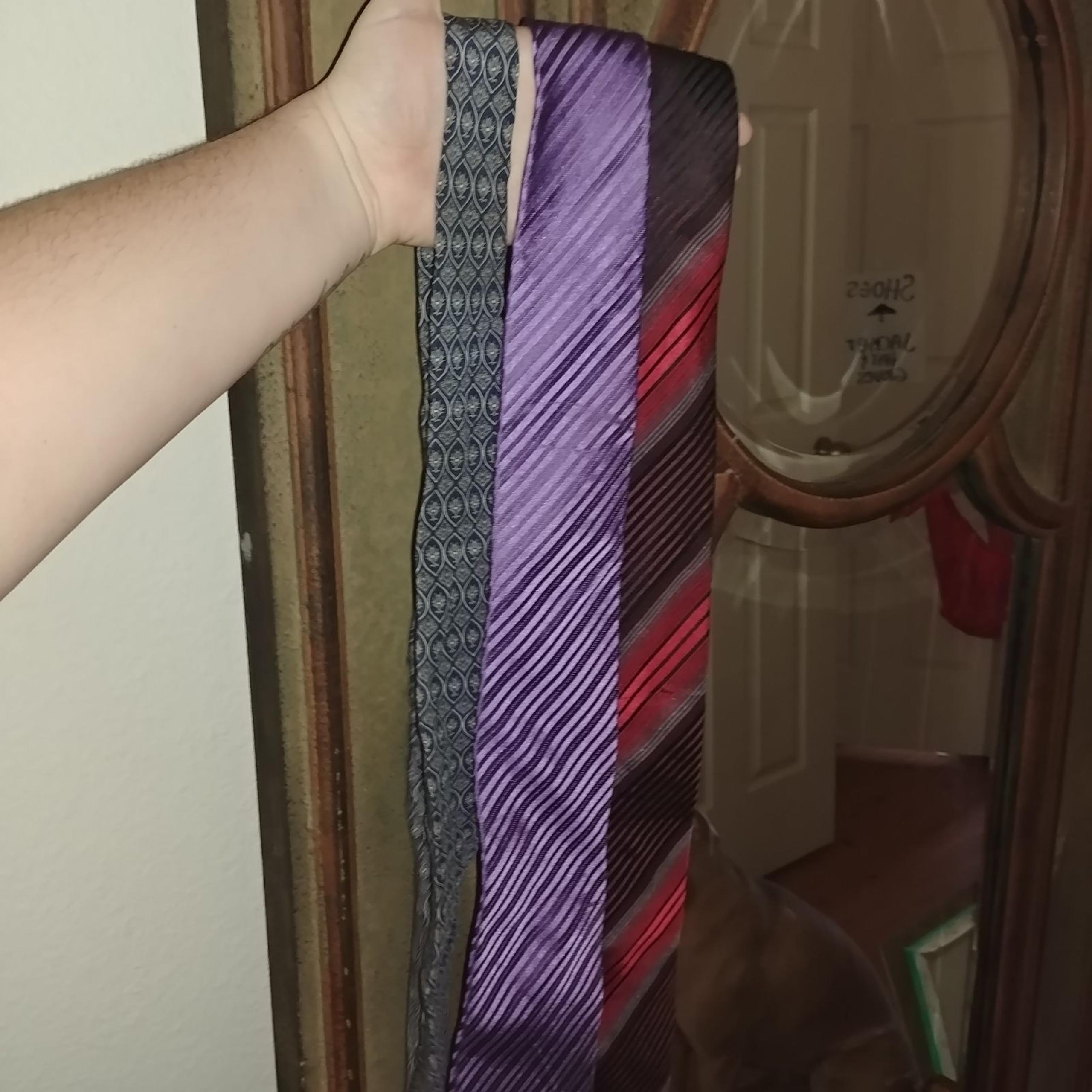 3 silk mens ties fashion multicolor