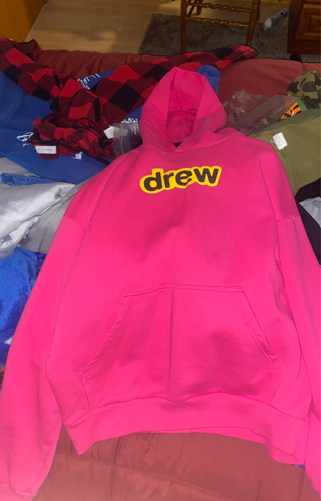 drew house hoodie magenta large DS