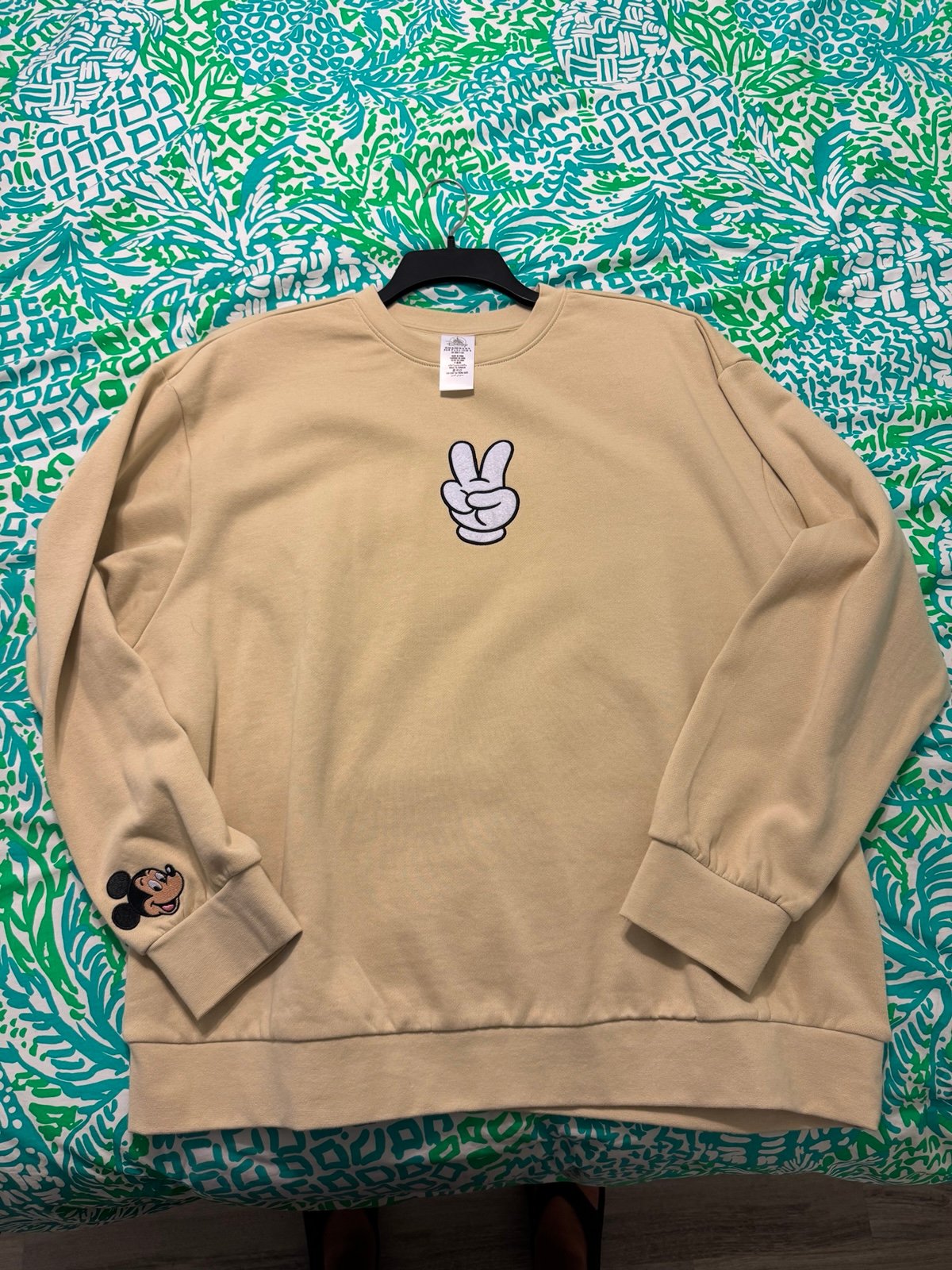 Mickey Mouse Peace Sign Sweatshirt