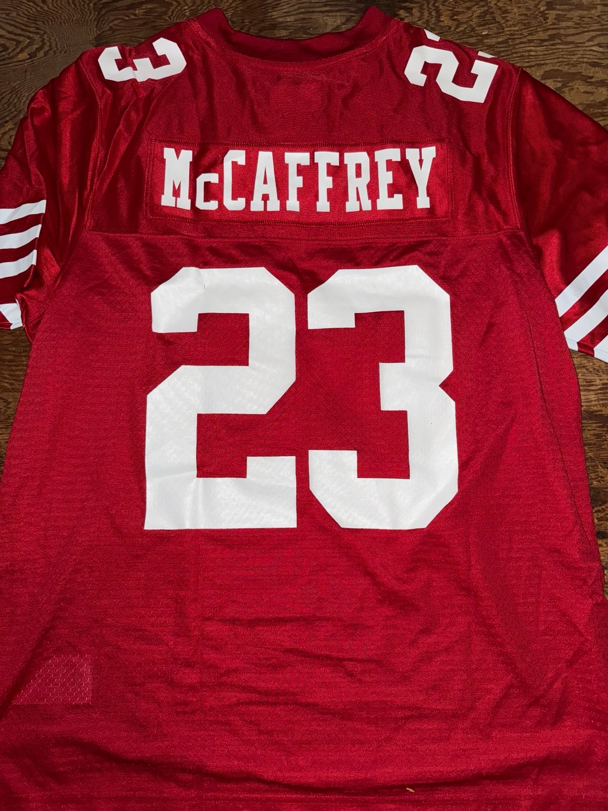 Christian McCaffrey Mens Size Medium NFLPA Pro Line Fanatics SF 49ers Jersey