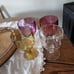 Vintage Bartlett Collins Thumbprint Goblets
