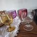 Vintage Bartlett Collins Thumbprint Goblets