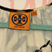 Tory Burch 100% Silk Ivory & Black Artichoke Floral Long Sleeve Blouse
